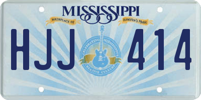 MS license plate HJJ414