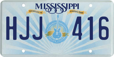 MS license plate HJJ416