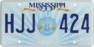 MS license plate HJJ424