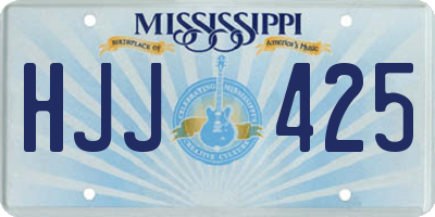 MS license plate HJJ425