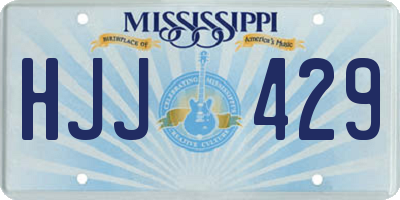 MS license plate HJJ429