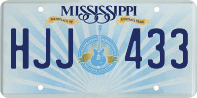 MS license plate HJJ433