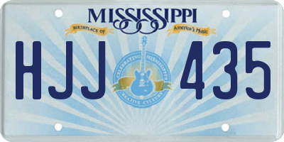 MS license plate HJJ435