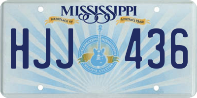 MS license plate HJJ436