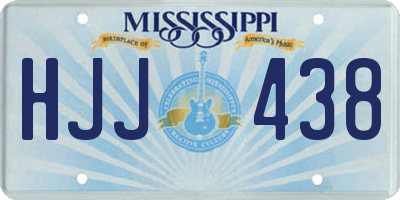 MS license plate HJJ438