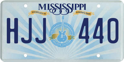 MS license plate HJJ440