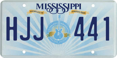 MS license plate HJJ441