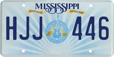 MS license plate HJJ446