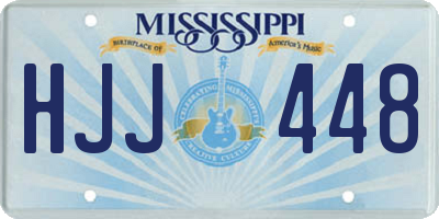 MS license plate HJJ448
