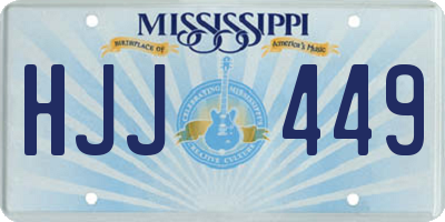 MS license plate HJJ449
