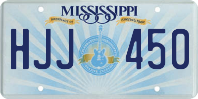 MS license plate HJJ450