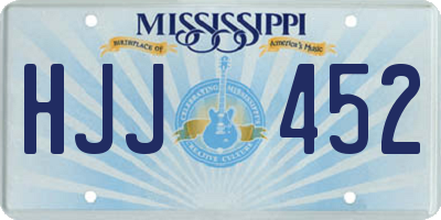 MS license plate HJJ452