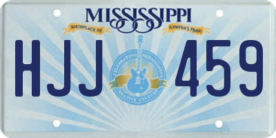 MS license plate HJJ459
