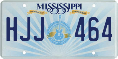 MS license plate HJJ464