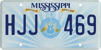 MS license plate HJJ469