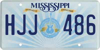 MS license plate HJJ486
