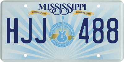 MS license plate HJJ488