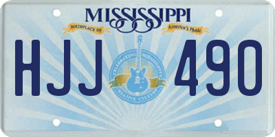 MS license plate HJJ490
