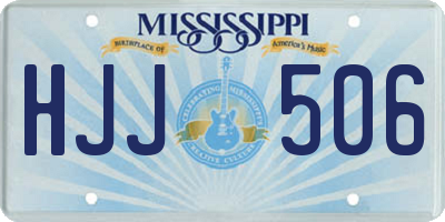 MS license plate HJJ506