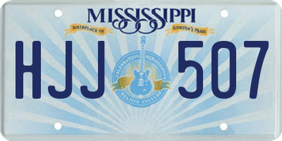 MS license plate HJJ507