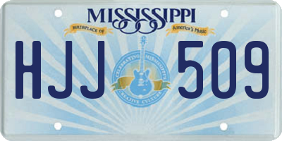 MS license plate HJJ509
