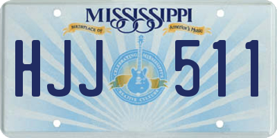 MS license plate HJJ511