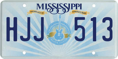 MS license plate HJJ513