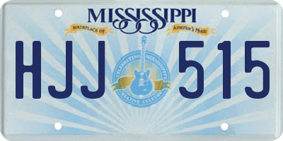 MS license plate HJJ515