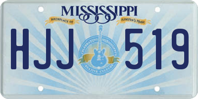 MS license plate HJJ519