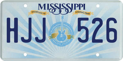 MS license plate HJJ526