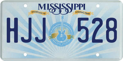 MS license plate HJJ528