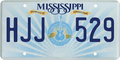 MS license plate HJJ529