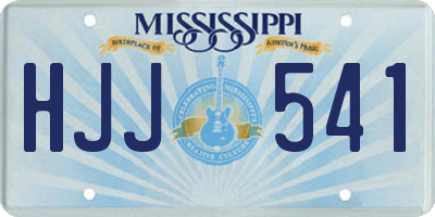 MS license plate HJJ541