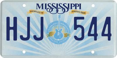MS license plate HJJ544