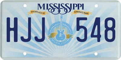 MS license plate HJJ548