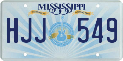 MS license plate HJJ549