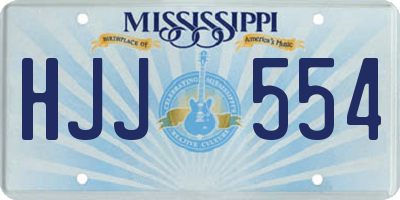 MS license plate HJJ554