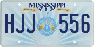 MS license plate HJJ556