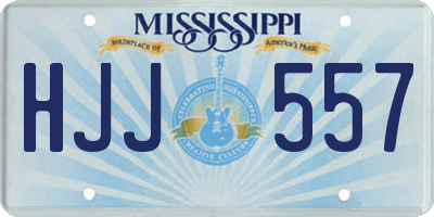 MS license plate HJJ557