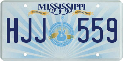 MS license plate HJJ559