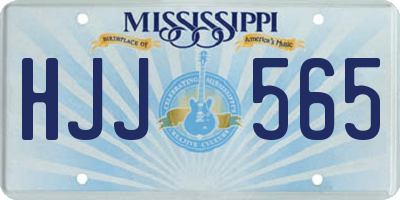 MS license plate HJJ565