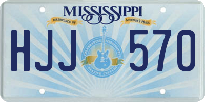 MS license plate HJJ570
