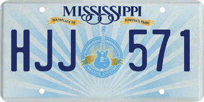 MS license plate HJJ571