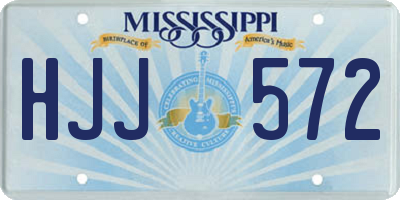 MS license plate HJJ572