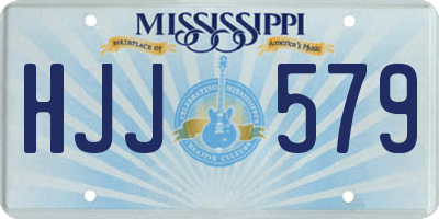 MS license plate HJJ579