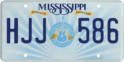 MS license plate HJJ586