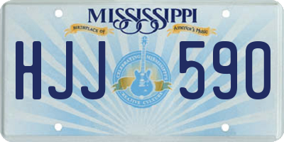 MS license plate HJJ590