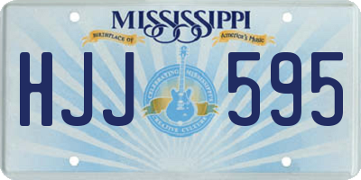 MS license plate HJJ595