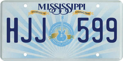 MS license plate HJJ599