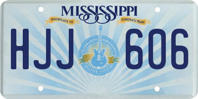 MS license plate HJJ606
